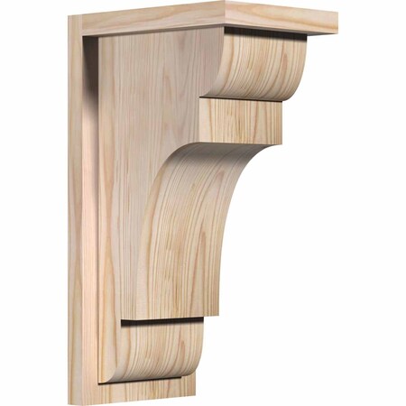 Ekena Millwork New Brighton Smooth Corbel w/Backplate, Douglas Fir, 7 1/2"W x 10"D x 18"H COR08X10X18NEB01SDF